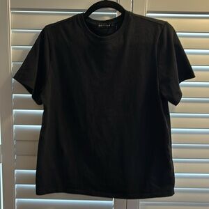 Good American Heritage Crewneck black cotton t-shirt, size S, brand new